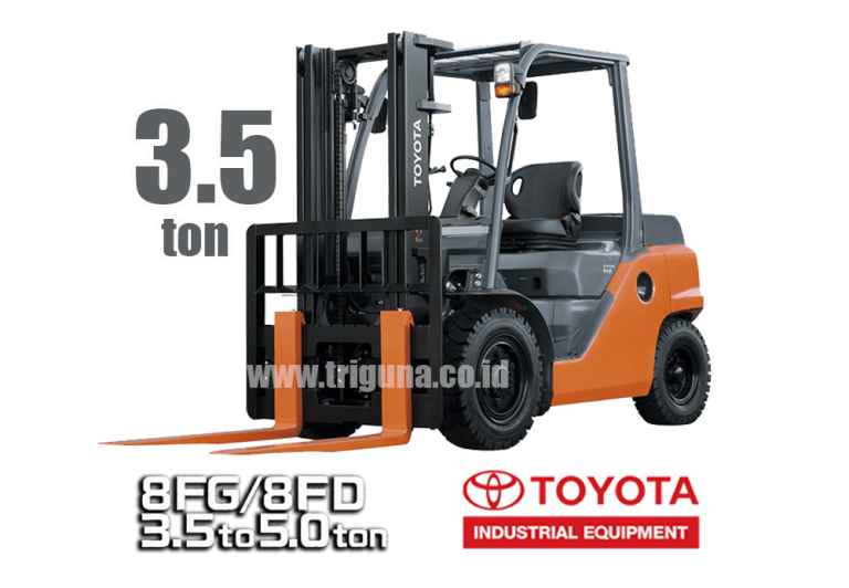 Jual Forklift Toyota 3.5 ton Toyota 8FD35N PT. Triguna Karya Nusantara
