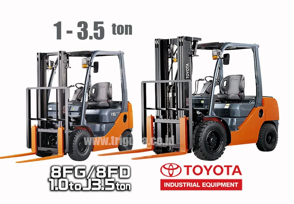 Forklift Toyota 1.5 hingga 3.5 ton Diesel dan LPG