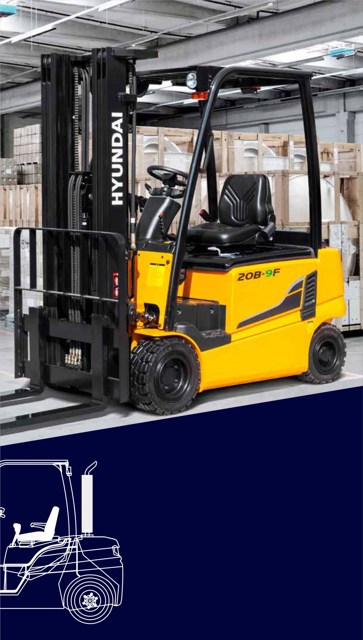 Forklift Hyundai 1.6 Ton Electric - PT. Triguna Karya Nusantara