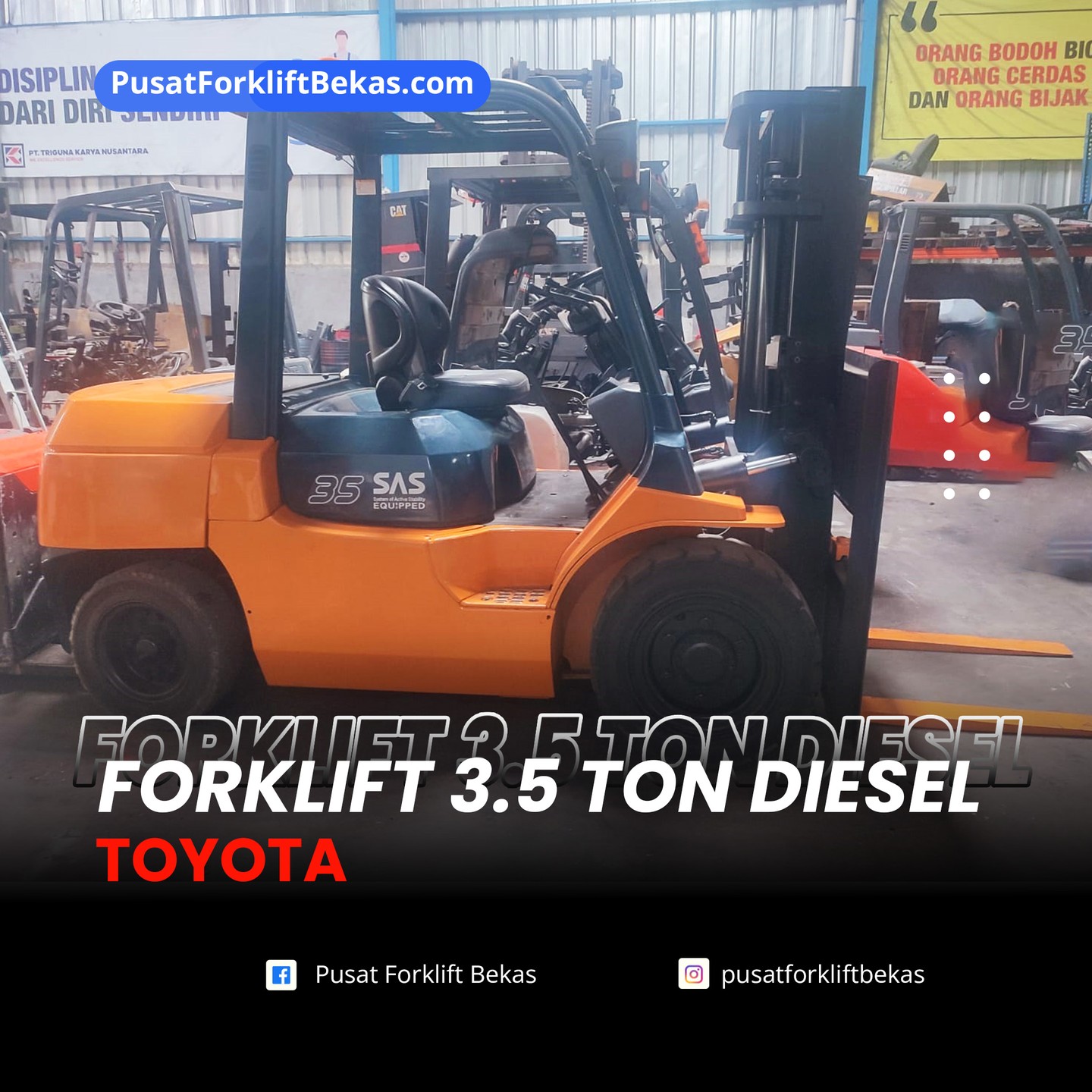 Forklift 3.5 ton toyota