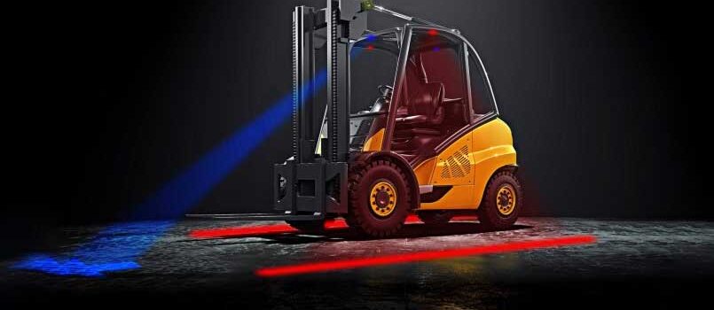 Red Zone dan Blue Light Zone Forklift