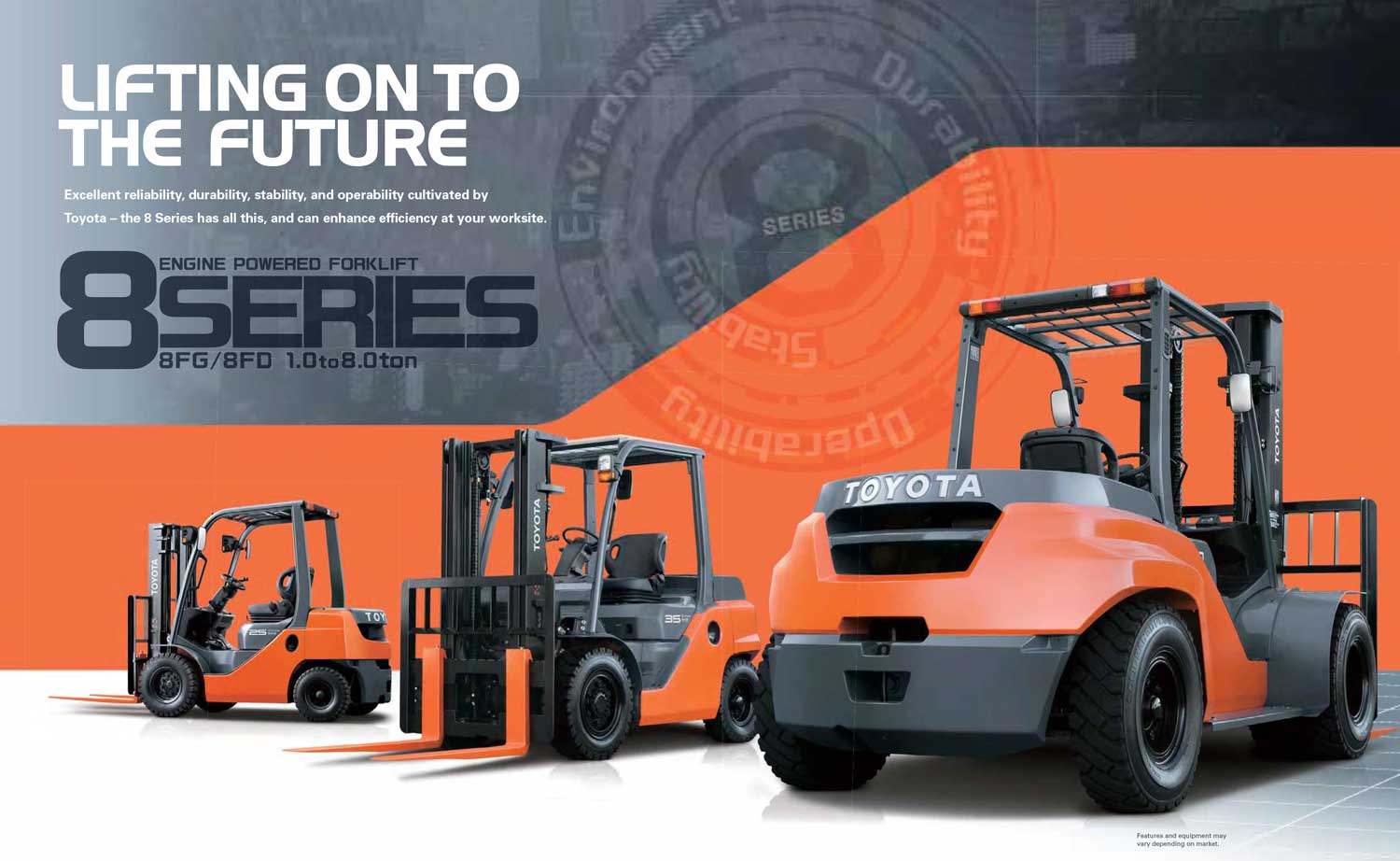 Jual Forklift Toyota 8 Series 8FG/8FD (1.5 – 8 Ton)